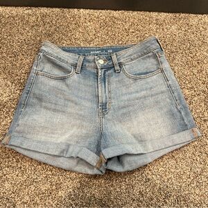 Old Navy Women’s Denim High Rise Wow Shorts Light Blue 6